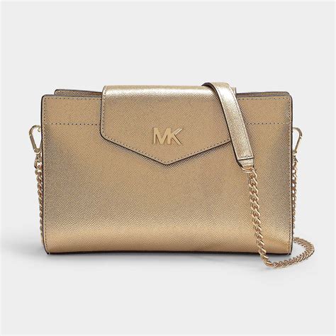 michael kors metallic gold crossbody|crossbody bag Michael Kors sale.